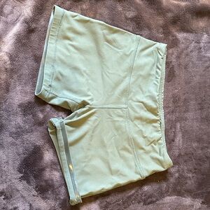 Women's Athletic Shorts in Light Green